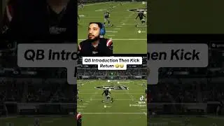 Qb Intro Then A Kick Return 🤣 #Madden24 #Shorts #Gamer #Streamer #Madden