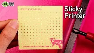 Block Printing on Sticky Notes with a 3D Printed Jig