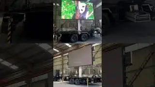 Mobile LED Trailer in Action #outdoorevents #mobilestage #roadshow #stagetrailer