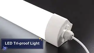 High Lumen 2ft 4ft 5ft Ip65 Tri-Proof Light Linkable PC Housing Tube LED Triproof Light