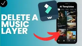 How to delete a music layer in Filmora?