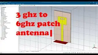 DGS 3ghz to 6ghz sub 6 GHz antenna 5G 6G CST machine train