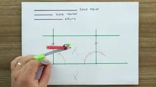 60 - Construir um trapézio isósceles, dada as medidas das bases e de sua altura.