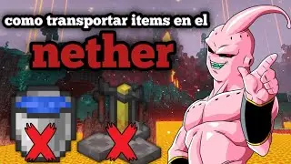 como transportar items en el nether minecraft bedrock 🔥