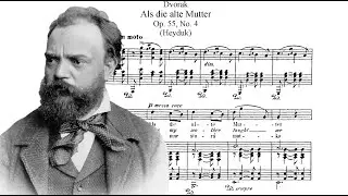Antonin Dvorak - Gypsy songs - IV. Als die alte Mutter. Piano Accompaniment