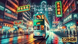 Hong Kong 🇭🇰 Beautiful Night Views from the Tram Through Central District