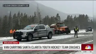 Van carrying Santa Clarita youth hockey team crashes in Colorado