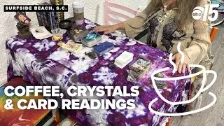 Coffee, Crystals and Card Readings event hosted at Surfside Beach coffee shop