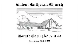Rorate Coeli (Sermon) - December 21st, 2025