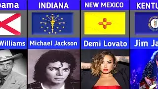 🎤 The Most Famous Singer or Band from Every State in America | Data Rivals