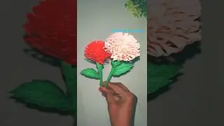 Paper Origami craft ideas || How to make a paper flowers #diy #homemadepapercraft #youtubeshorts