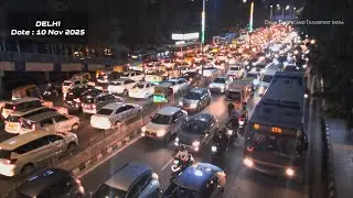 Delhi Traffic Sound ASMR | Real City Ambience for Relax & Sleep | Indian Road Noise