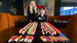 SIE WILL ES NICHT GLAUBEN? Ich versuche einen neuen SUSHI & GRILL ALL YOU CAN REKORD! 