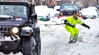 SNOWBOARDING WITH THE NYPD