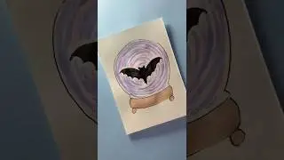 Magic Crystal Ball with Bat 🦇🔮 | Cute & Cozy Kawaii Drawing