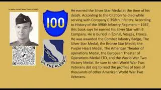 Robert Charles &ldquo;Bobby&rdquo; Cook Toledo Ohio 398th Infantry 100th Division silver star medal KIA Nov 19