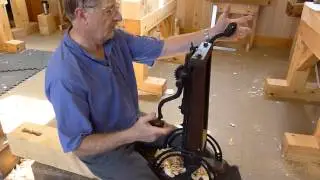 Using an Antique Beam Drill - Timber Framing Class