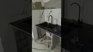 waterfall sink fitting installation #plumbing #plumber #shorts