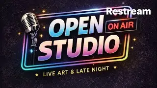 Open Studio Stream 1: Some Art News and Music as I Color!