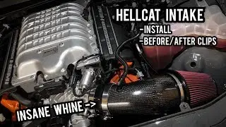 Установка впускного коллектора Legmaker и до/после — Challenger Hellcat/Redeye