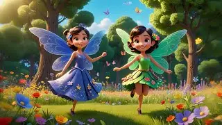 Six Twirling Fairies in Flower Crowns | Magical  Rhyme for Kids | Baby Songs and Preschool Fun