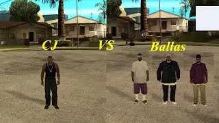 GTA San Andreas - CJ vs Ballas at Los Santos