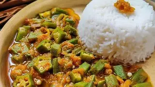 Okra Tamarind Stew | Okra in Tamarind Gravy | Bendakaya Pulusu | Ladies Finger curry | Bhindi sabji
