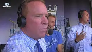 Sporting KC D Seth Sinovic in Royals booth
