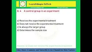 Research Method in Agriculture Engineering | Model Exit Exam Questions for Agricultural Engineering