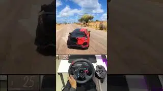 Honda Civic Type R - Forza Horizon 5 | Steering Wheel Gameplay #shorts #forzahorizon5 #games