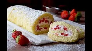 Rotolo alle Fragole e Panna