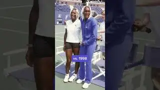 Serena and Venus Williams in 2022 vs 1998 | #shorts #yahooaustralia
