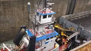 Welland Canal Lock 3 in St. Catharines, Ontario.