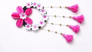 10 Quick Easy Paper Wall Hanging Ideas / Heart Flower Wall decor / Cardboard  Reuse /Room Decor DIY