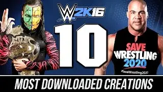 WWE 2K16 : Top 10 TNA IMPACT WRESTLING 2016 CAWS (Jeff Hardy, Lashley, Kurt Angle)