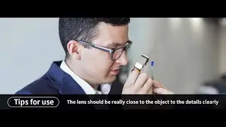 JARLINK Jewelers Loupe Magnifier with Metal Construction