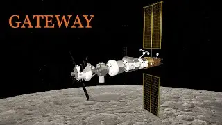 Lunar landscapes from orbit around the moon. Gateway. Лунные пейзажи с орбиты вокруг Луны.