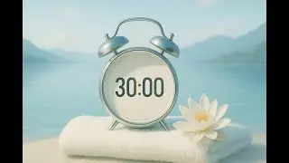 30 Minute White Noise Timer (Black Screen) - Sleep &bull; Meditation &bull; NSDR &bull; Rejuvenation