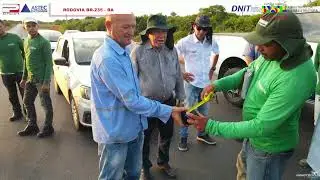 Obra da Rodovia BR-235 - Remanso a Campo Alegre de Lurdes-BA (Fevereiro de 2023)