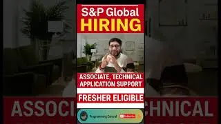S&P Global Hiring 2025 | Associate &ndash; Technical Application Support | Freshers Apply Now! 🚀