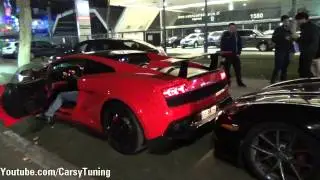 Terrorizing Gallardo Super Trofeo Stradale Tubi Exhaust & SuperCharged C6 Z06