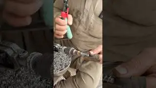 Simple Pressure Spring Made on Drill Machine | Steel Guitar Wire DIY #shortvideo