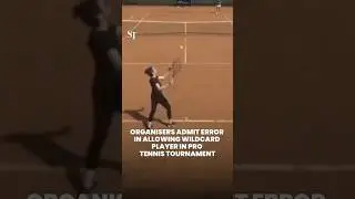 Organisers admit error in allowing wildcard player in professional tennis tournament