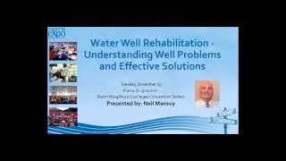 Water Well Rehab Workshop - 2015 Expo Spotlight