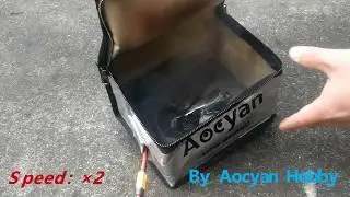Aocyan lipo bag fireproof test - Streamlined version