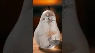 Slow Pear cut🔪 Juicy, clean slices&mdash;purely satisfying ASMR #FoodASMR #Satisfying #Cutting