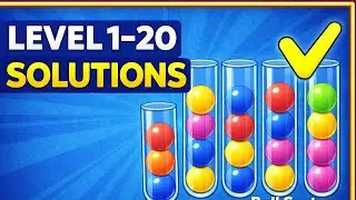 Ball Sort Puzzle Levels 1–20 – Full Walkthrough (No Commentary)