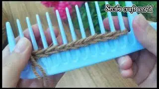 wow! attention❗ no crochet or needles! just yarn and comb, look what I did