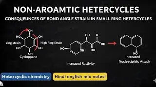 Small Ring Heterocycles में Bond Angle Strain &ndash; Consequences Explained | Easy Language