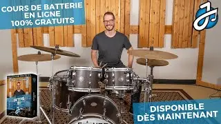 COURS DE BATTERIE &laquo;BATTERIE 101&raquo; - Initiation &agrave; la batterie 100% en ligne